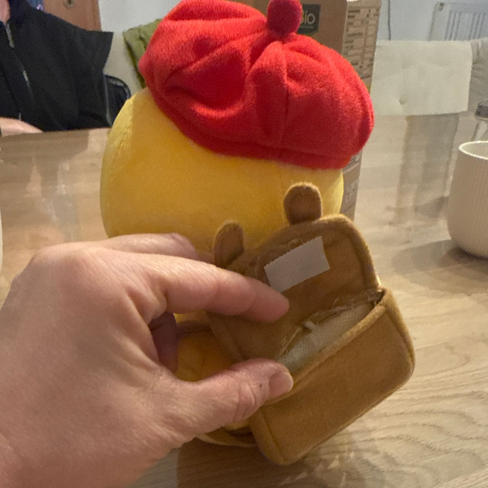 Fedelius mmit geöffnetem Rucksack